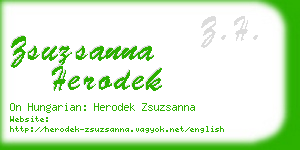 zsuzsanna herodek business card